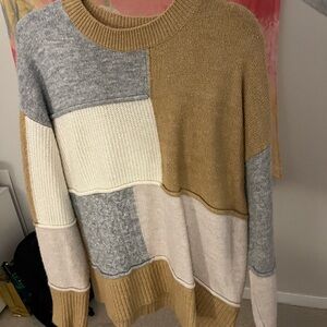 Color block sweater
